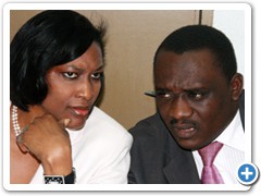 Principal Partner, McAbraham's Ltd with HE Mrs. Onari Duke, former First Lady, Cross River State, at a Training session in Lagos.